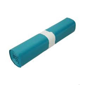AFVALZAK 70X110 LDPE T50 BLAUW