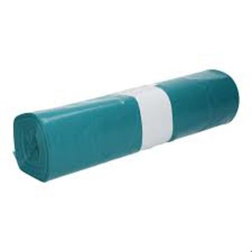 AFVALZAK 80X110 LDPE T70 BLAUW