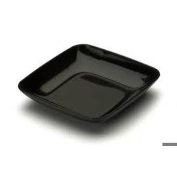 MINI SQUARE PLATES BLACK 65x65x15mm PS